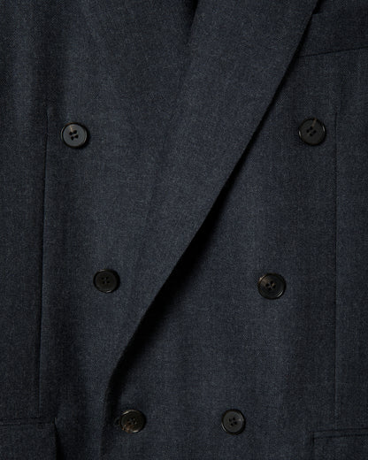 Wool Double Breasted Jacket _ GREY