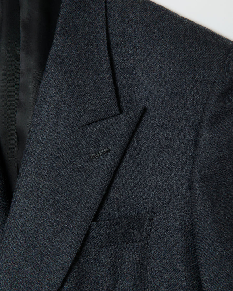 Wool Double Breasted Jacket _ GREY