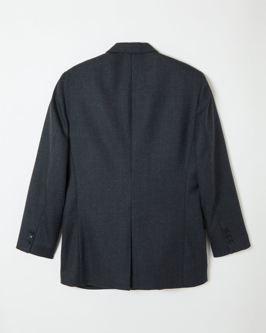 Wool Double Breasted Jacket _ GREY