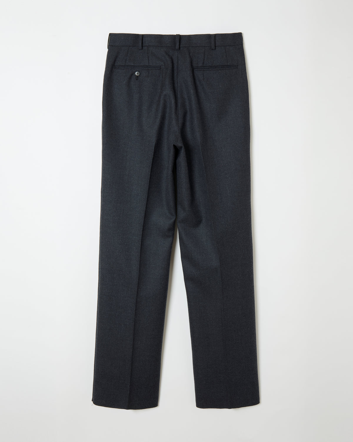 Wool Straight Trousers _ GREY