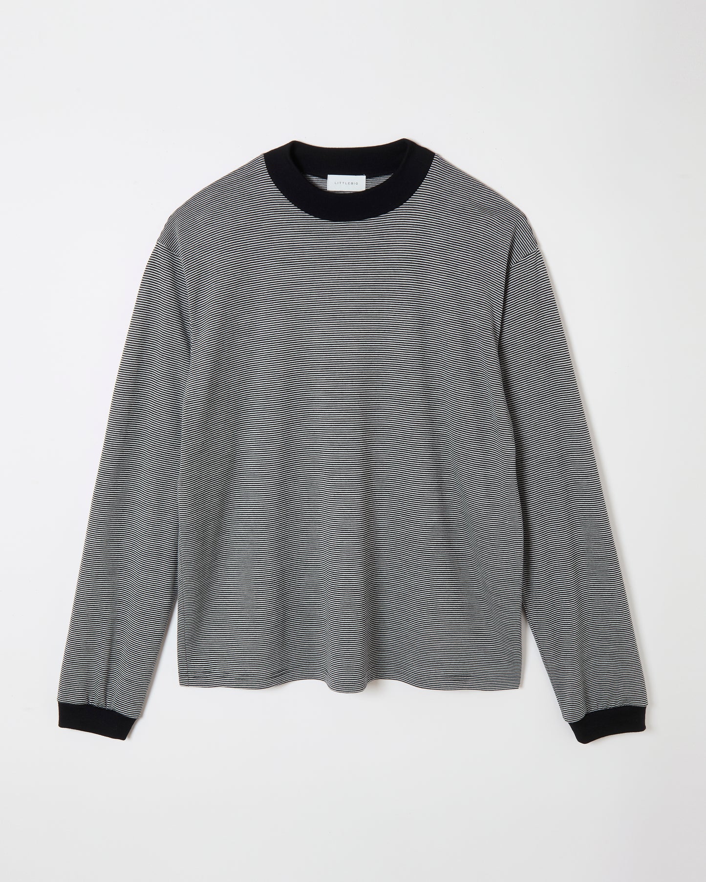Mock-neck Wool Long T-shirt _ BORDER