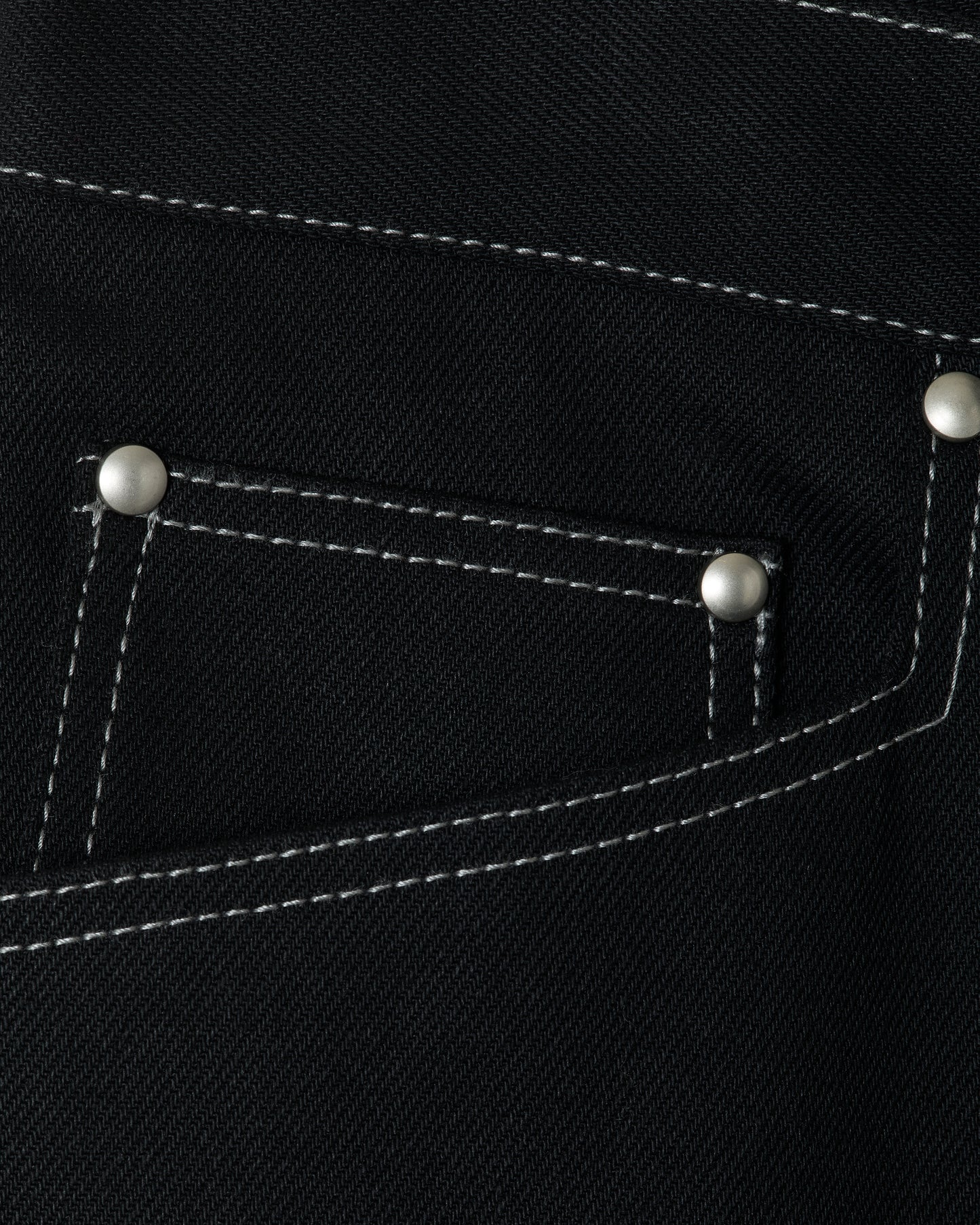 Raw Denim Pants _ BLACK
