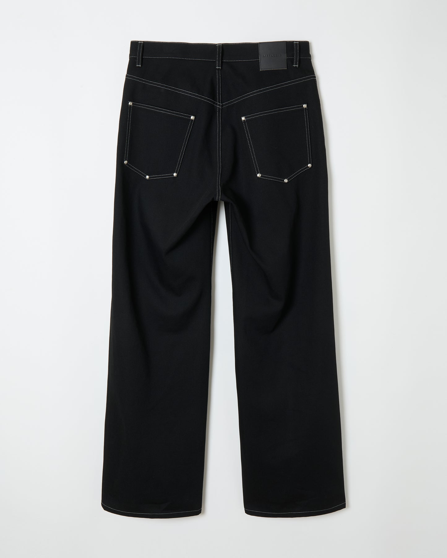 Raw Denim Pants _ BLACK