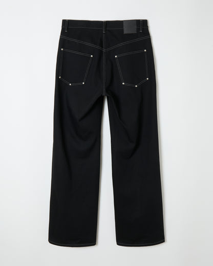 Raw Denim Pants _ BLACK