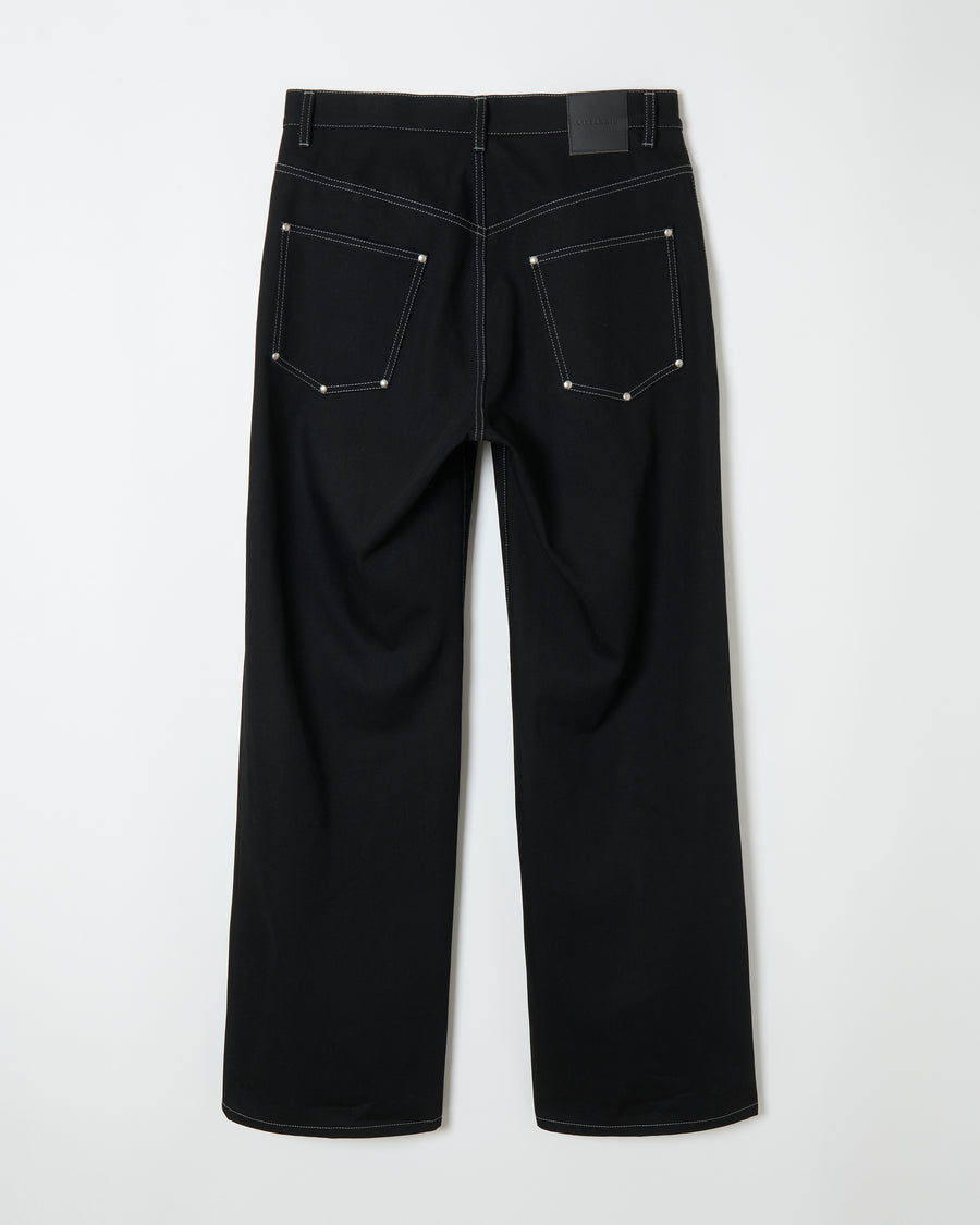 Raw Denim Pants _ BLACK