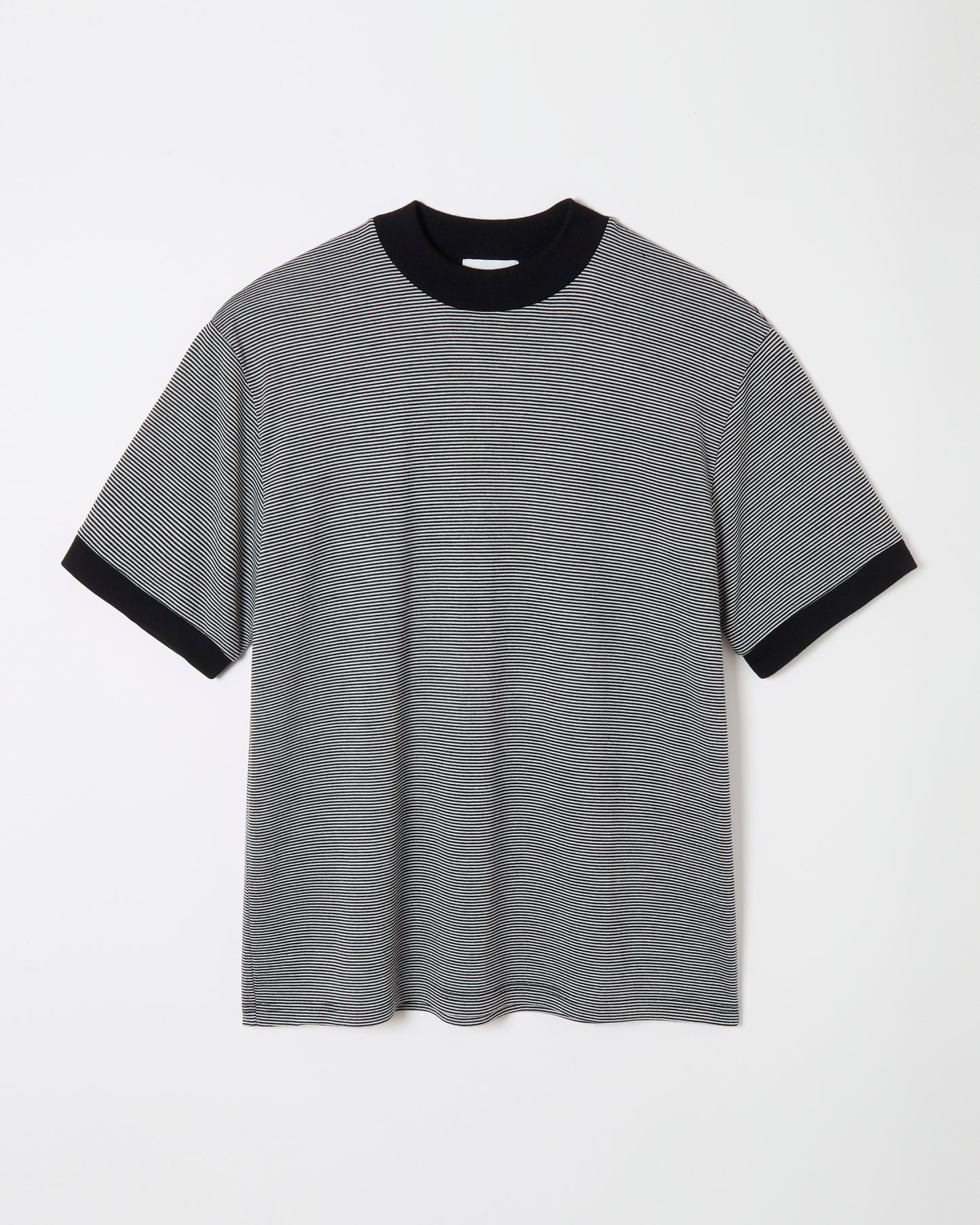 Mock-neck Wool T-shirt _ BORDER