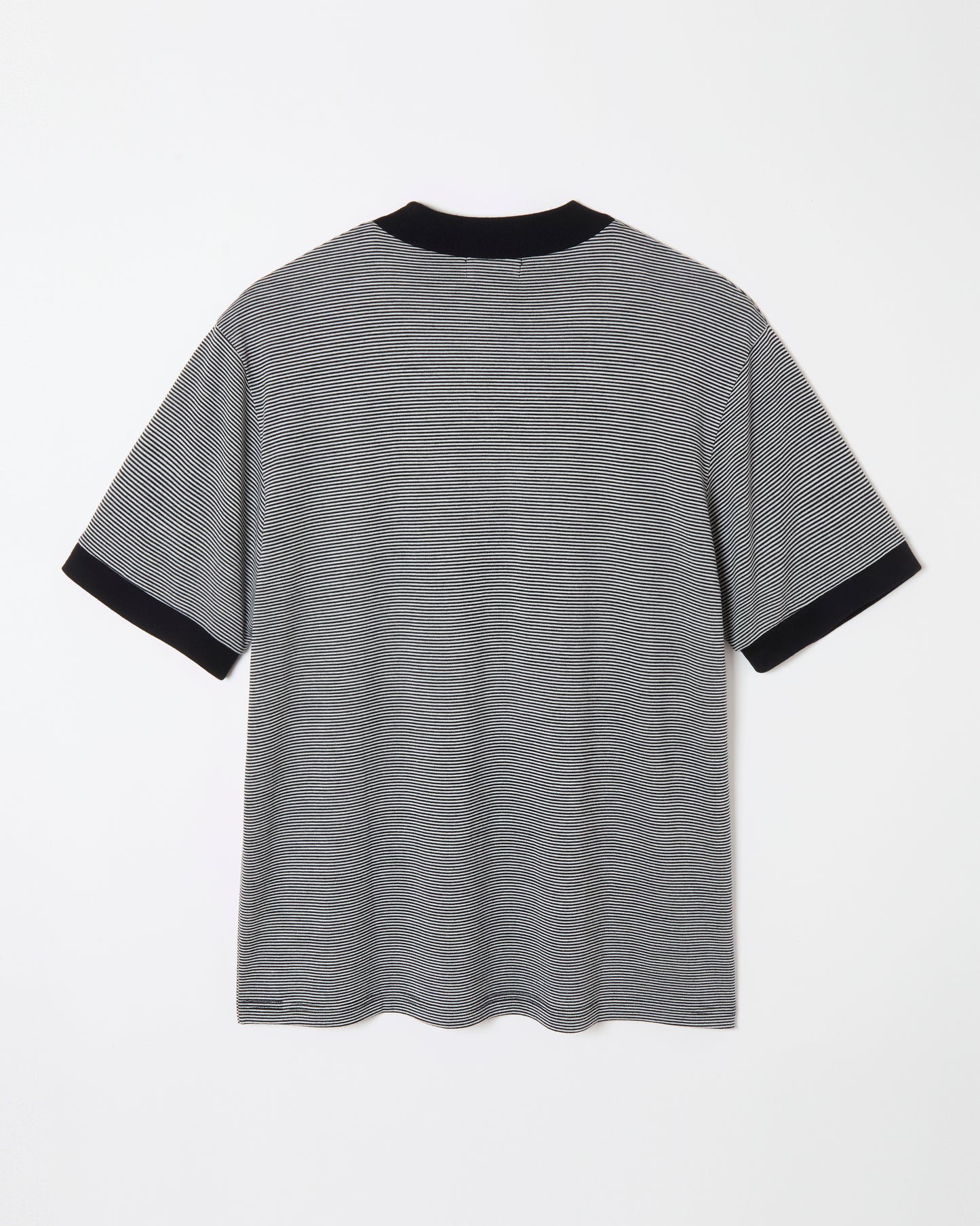 Mock-neck Wool T-shirt _ BORDER