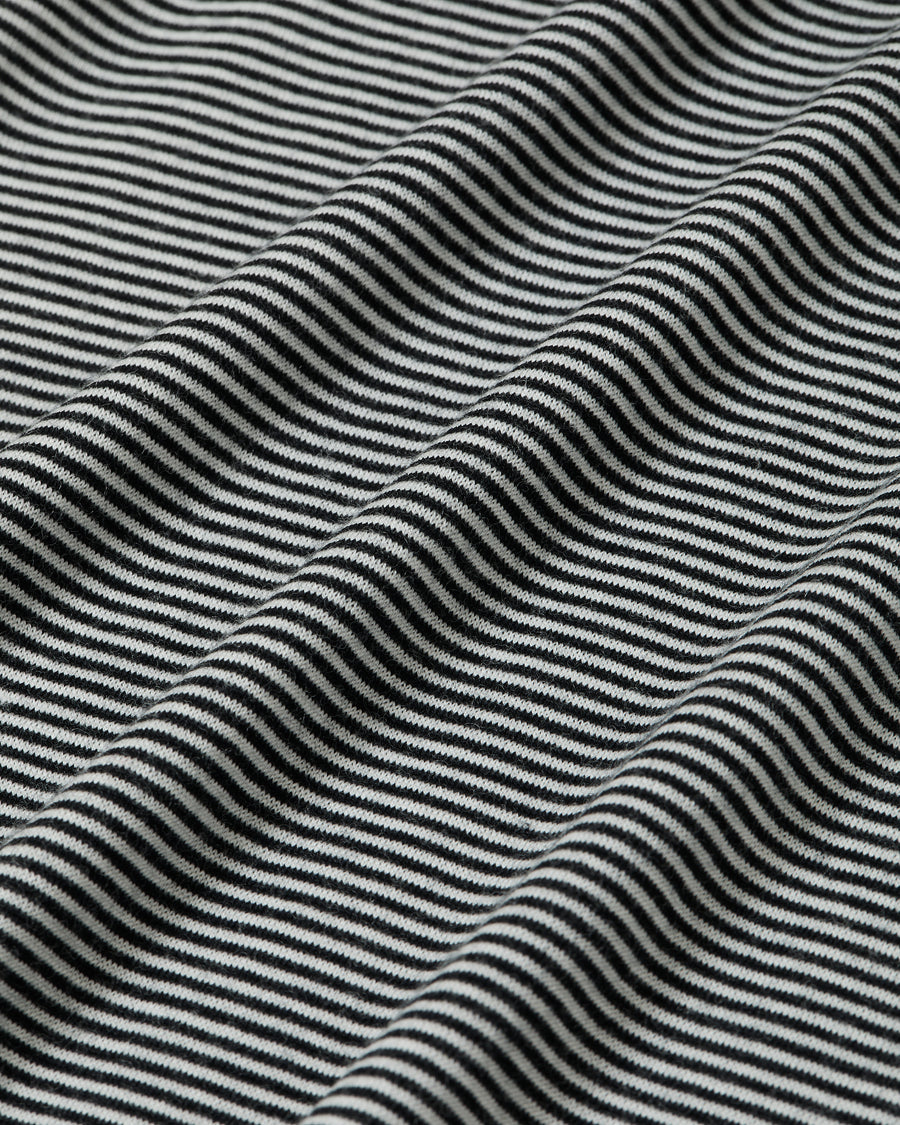 Mock-neck Wool T-shirt _ BORDER