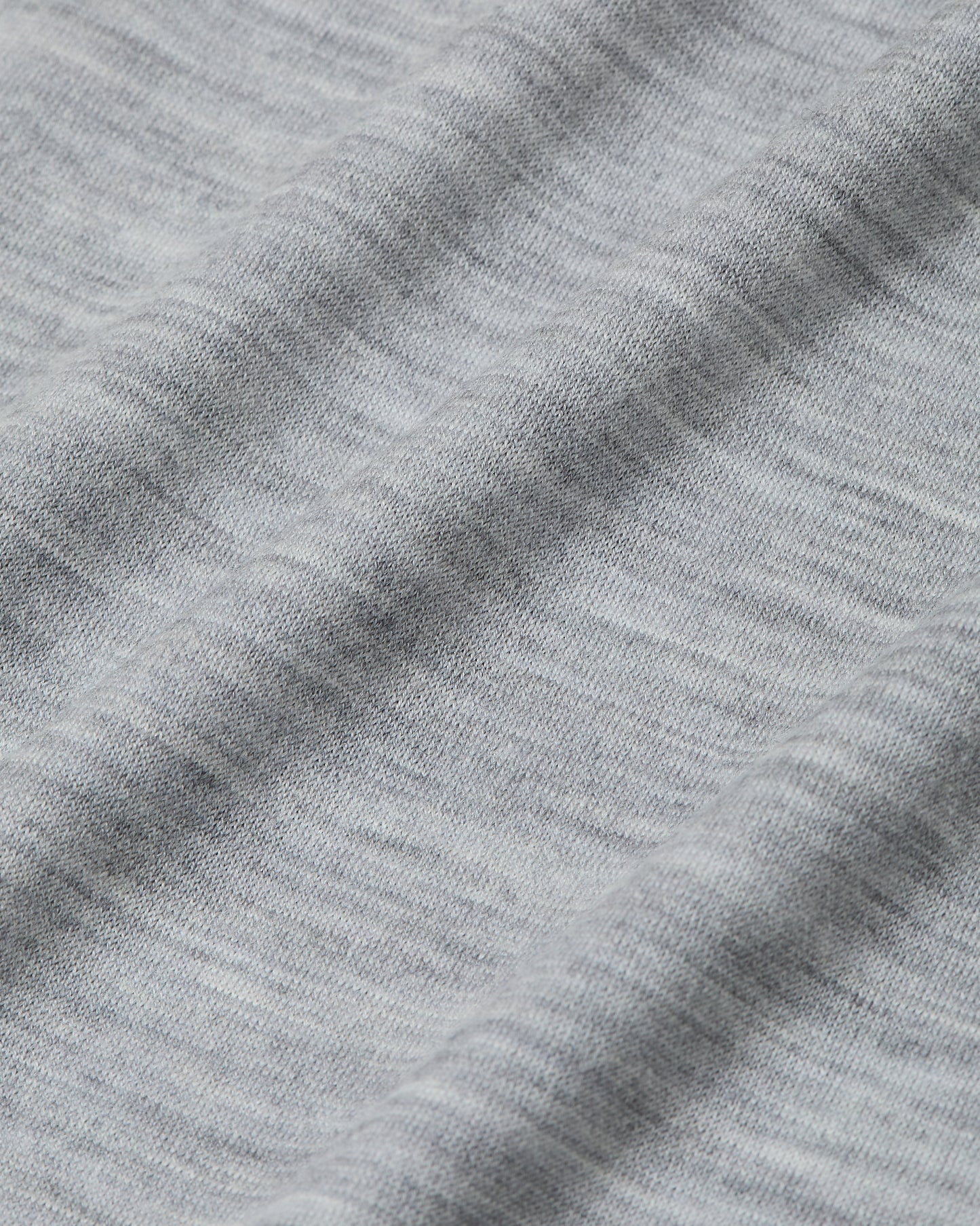 Mock-neck Wool Long T-shirt _ GREY/BLACK
