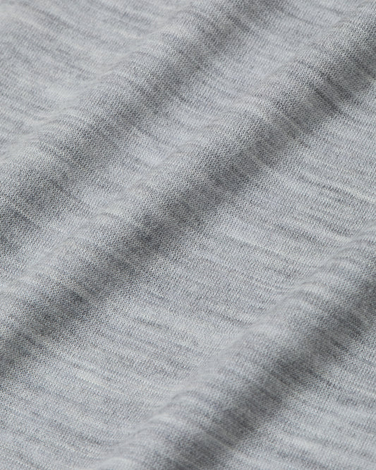 Mock-neck Wool T-shirt _ GREY/BLACK