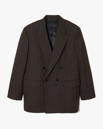 【SAMPLE】Tropical Double Breasted Jacket _ BROWN