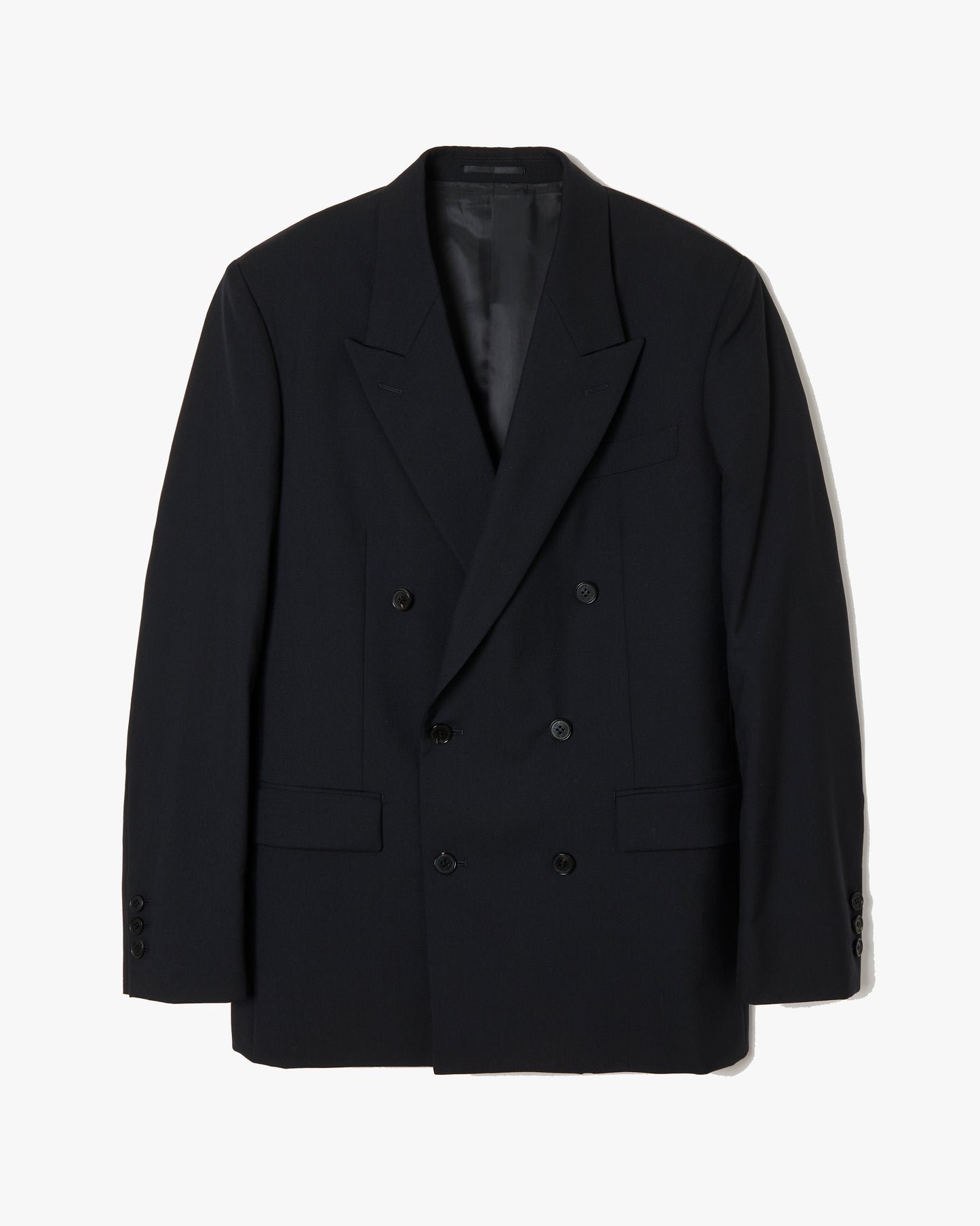 【SAMPLE】Wool Double Breasted Jacket _ BLACK