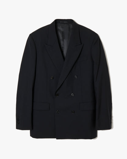 【SAMPLE】Wool Double Breasted Jacket _ BLACK