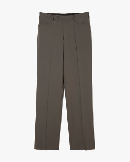 Wool Straight Trousers _ GREY