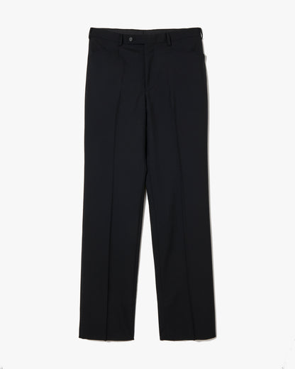 Wool Straight Trousers _ BLACK