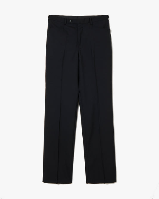 Wool Straight Trousers _ BLACK