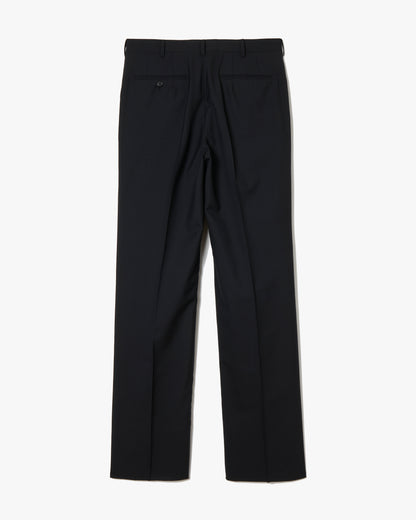 Wool Straight Trousers _ BLACK