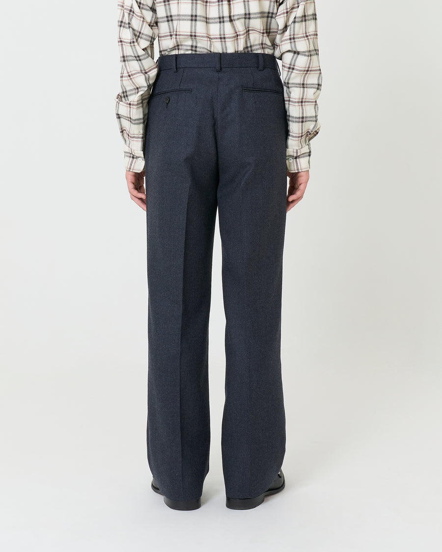 Wool Straight Trousers _ GREY