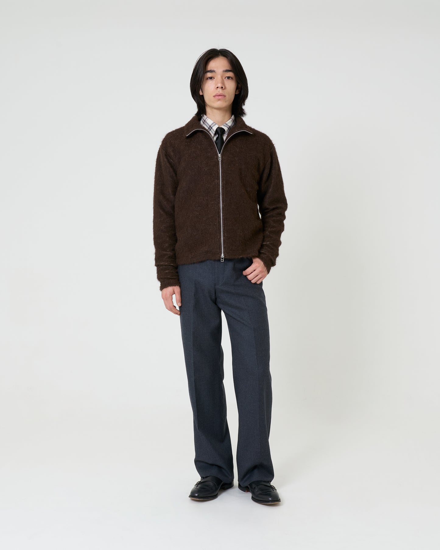 Zip-up _ BROWN