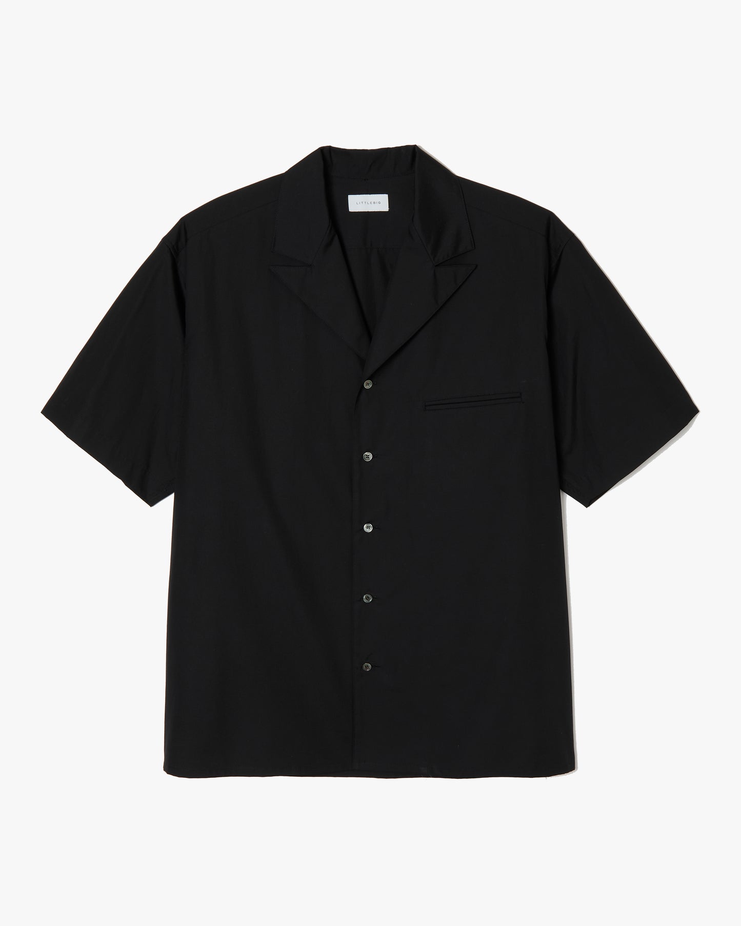 Peaked Lapel Shirts _ BLACK