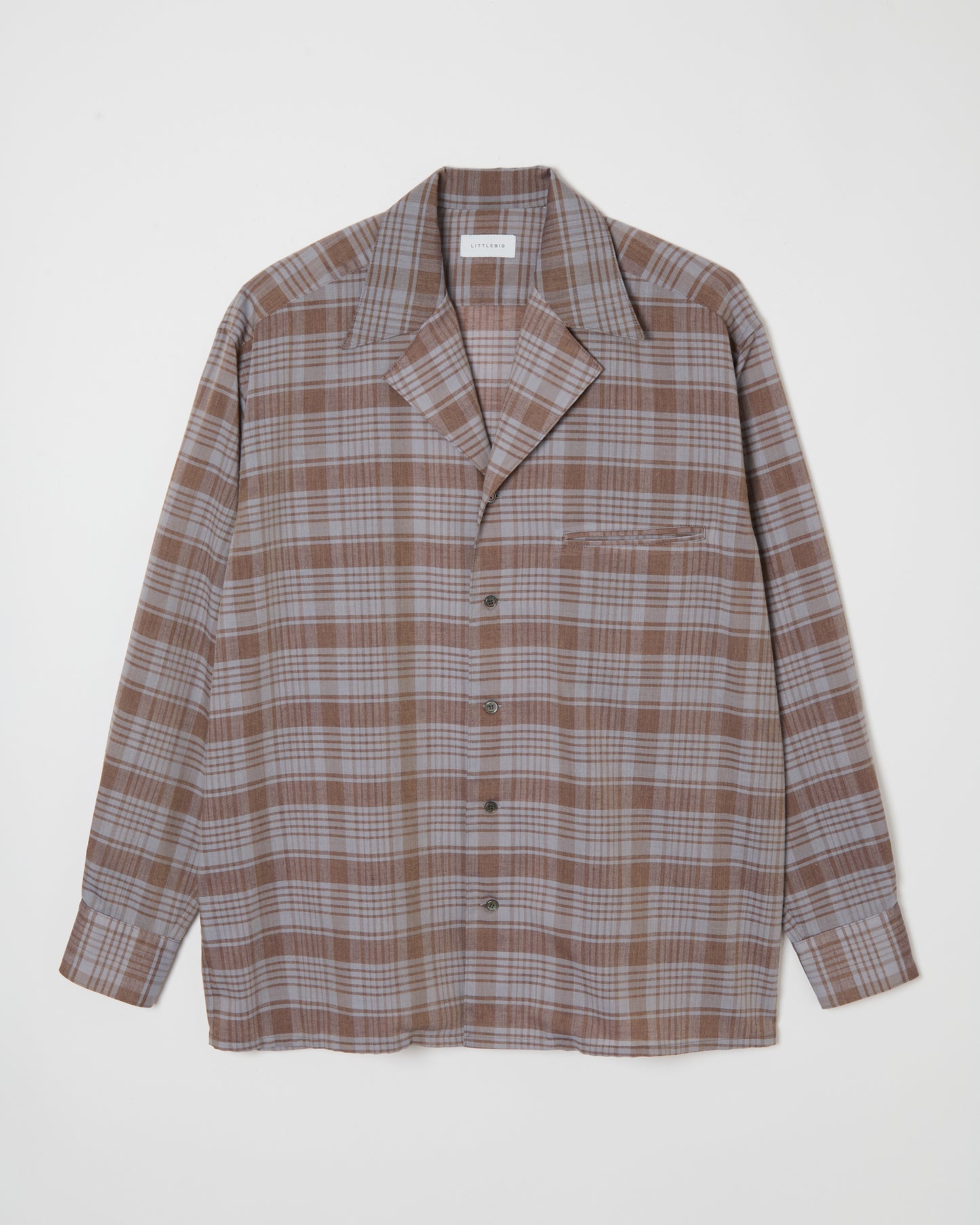 Notched Lapel Shirts _ Blue