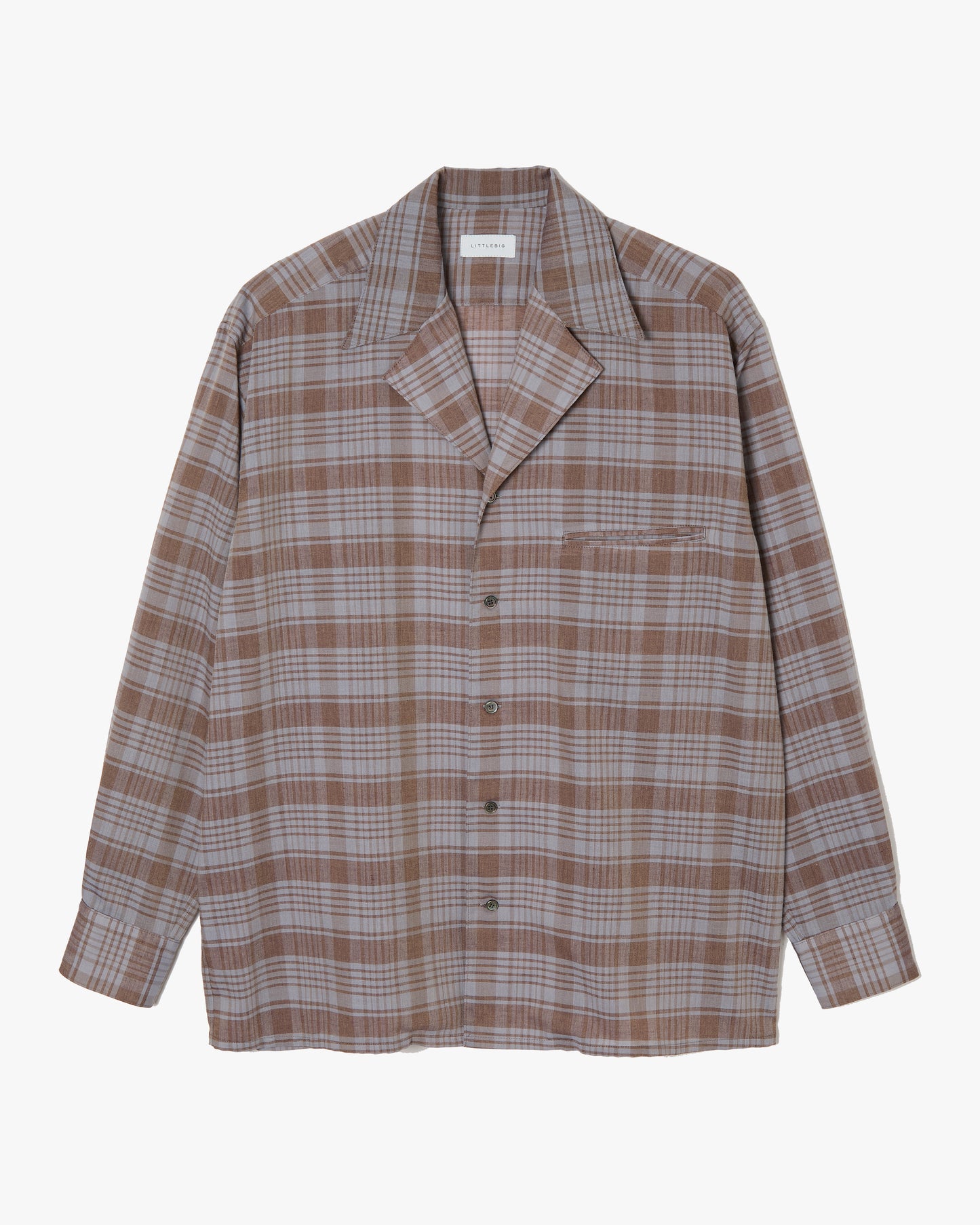 Notched Lapel Shirts _ Blue