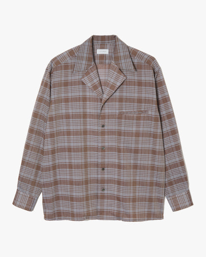Notched Lapel Shirts _ Blue