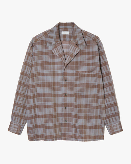 Notched Lapel Shirts _ Blue