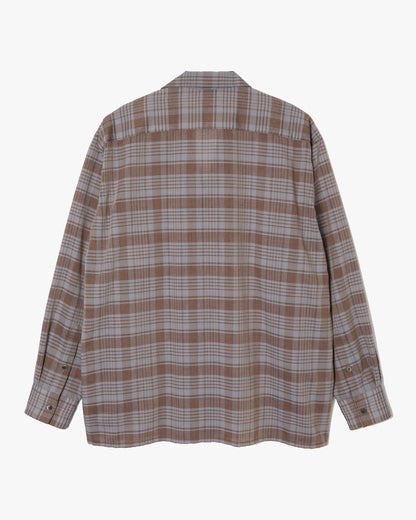 Notched Lapel Shirts _ Brown