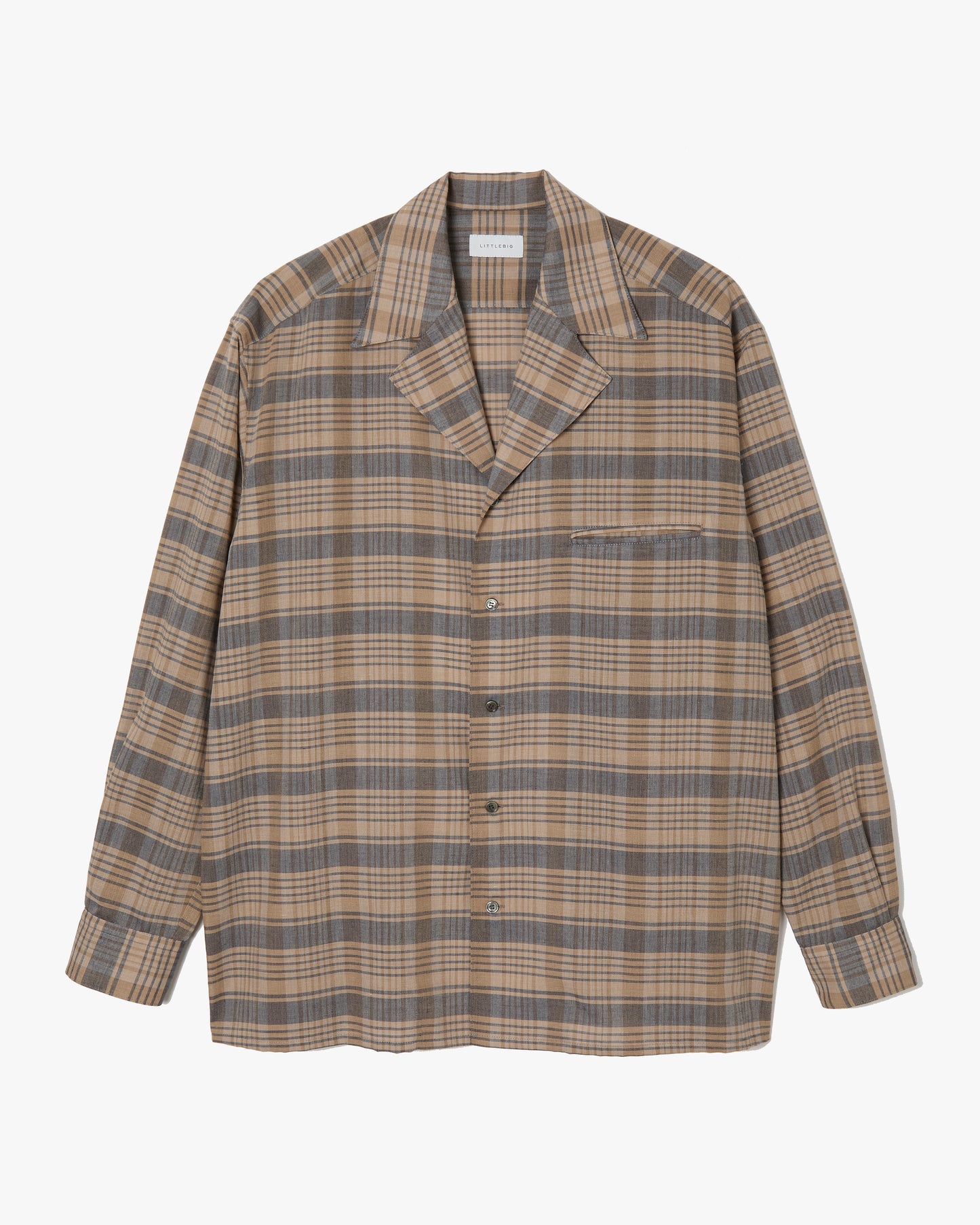 Notched Lapel Shirts _ Brown