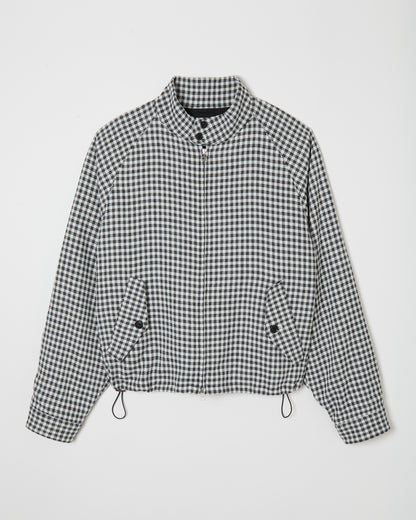 Gingham Harrington Blouson _ BLACK