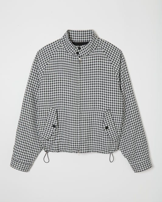 Gingham Harrington Blouson _ BLACK