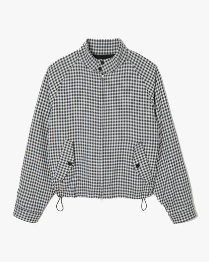 Gingham Harrington Blouson _ BLACK