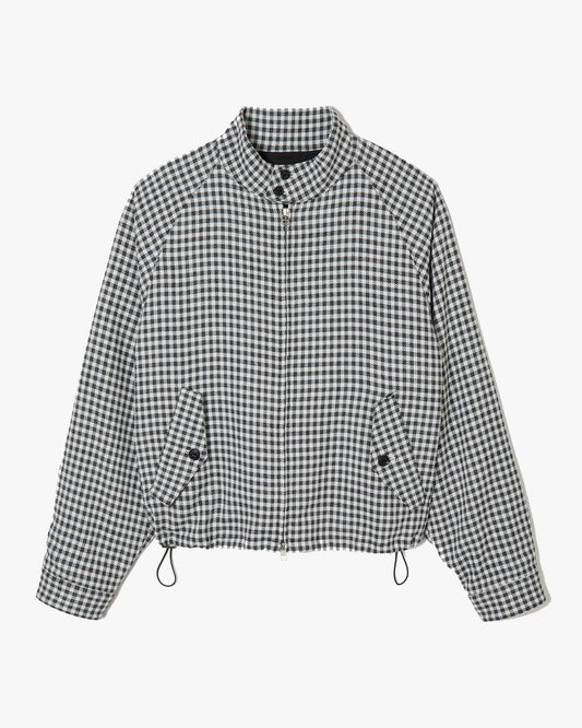Gingham Harrington Blouson _ BLACK