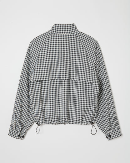 Gingham Harrington Blouson _ BLACK