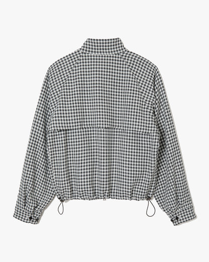 Gingham Harrington Blouson _ BLACK