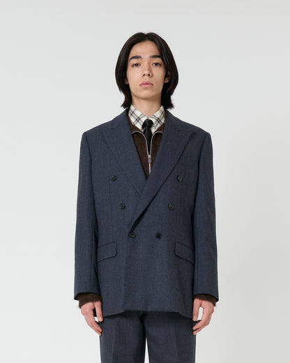 Wool Double Breasted Jacket _ GREY