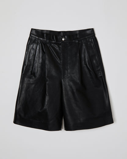 Leather Baggy Shorts