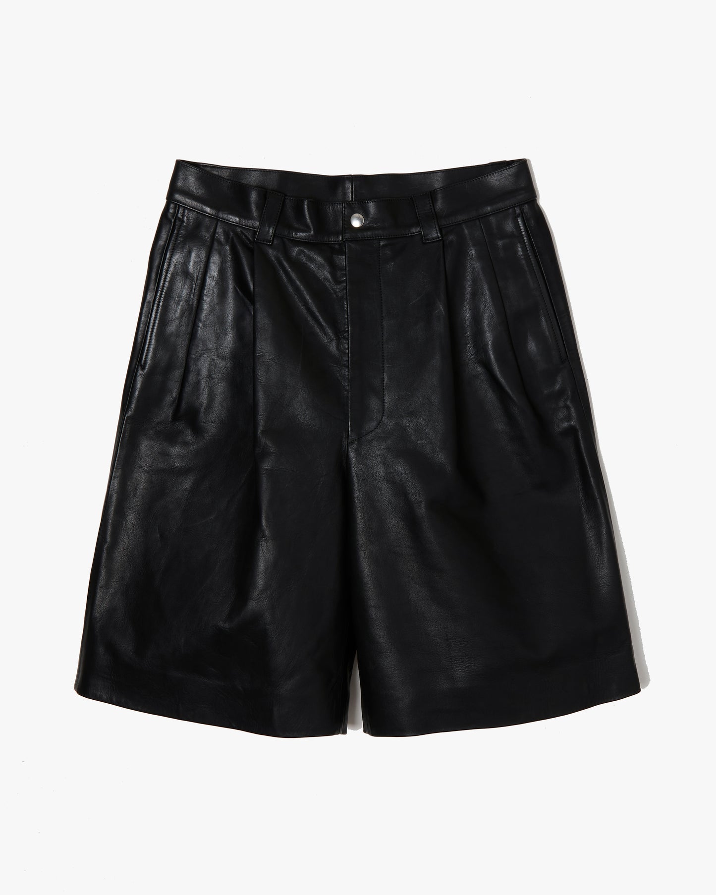 Leather Baggy Shorts