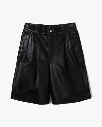 Leather Baggy Shorts