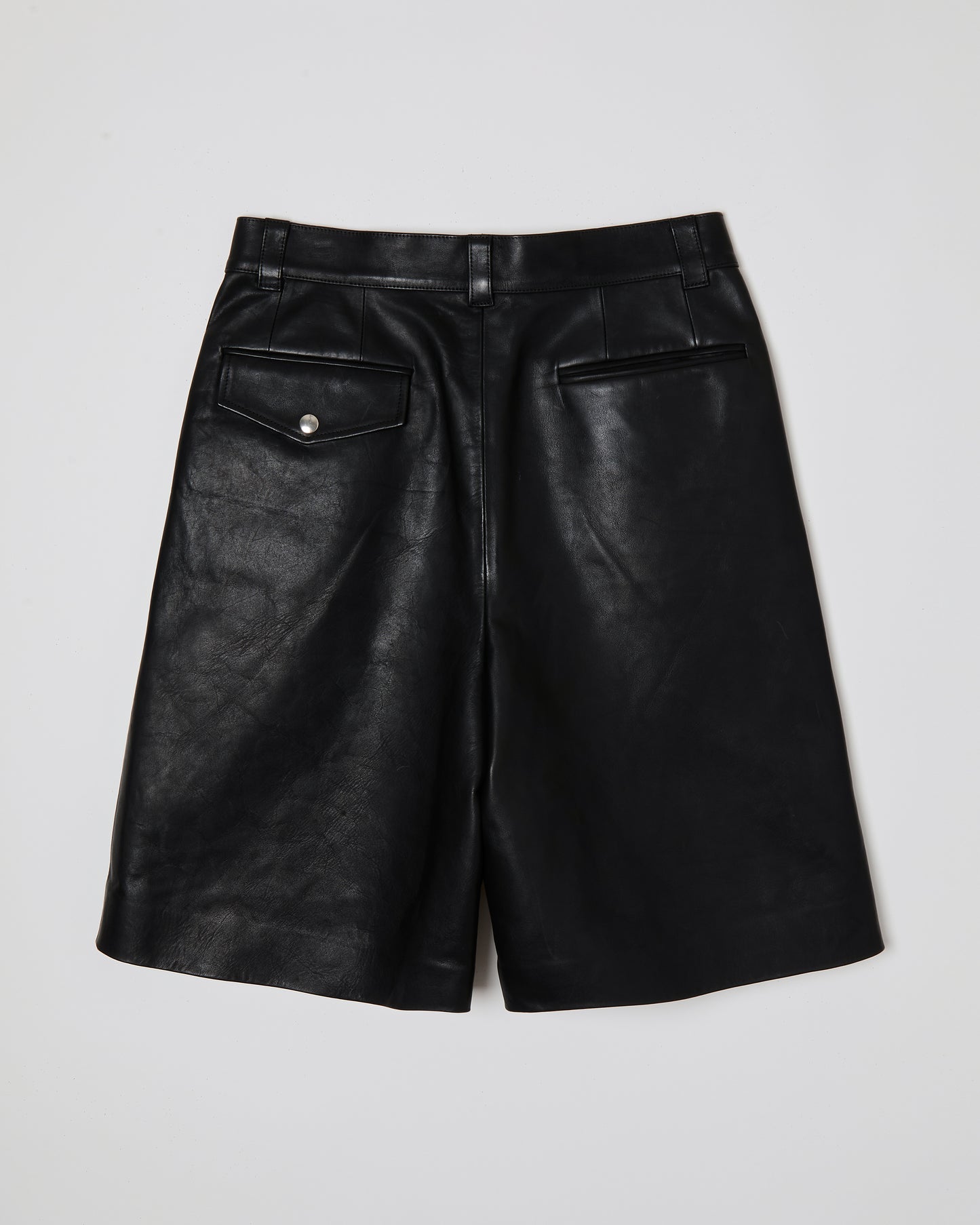 Leather Baggy Shorts
