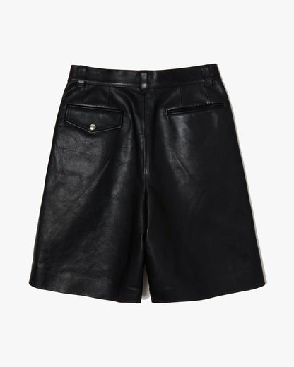 Leather Baggy Shorts