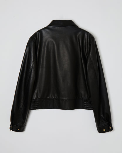 Leather Harrington Jacket