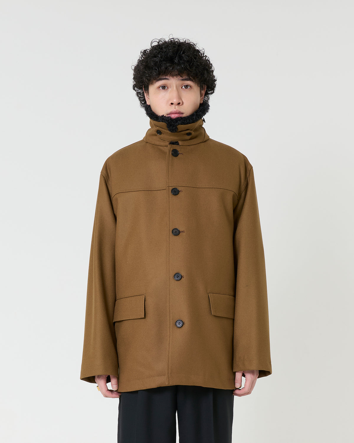 Wool Car Coat ‗ BROWN