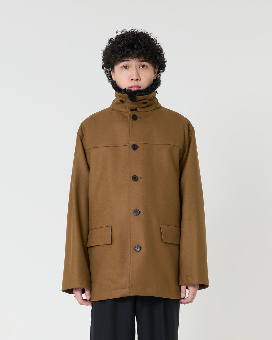 Wool Car Coat _ BROWN