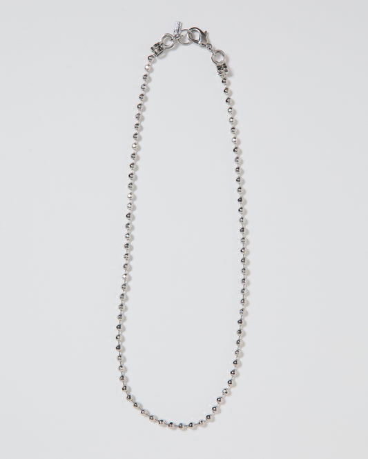 【SAMPLE】Cutting Ball Necklace _ SILVER