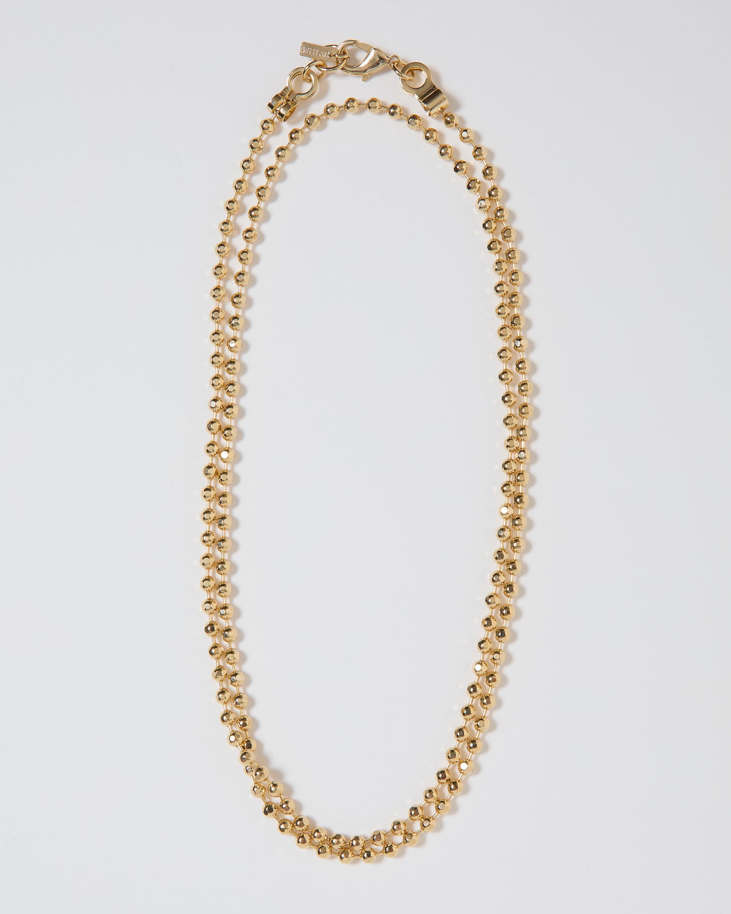 【SAMPLE】Cutting Ball Long Necklace & Bracelet _ GOLD