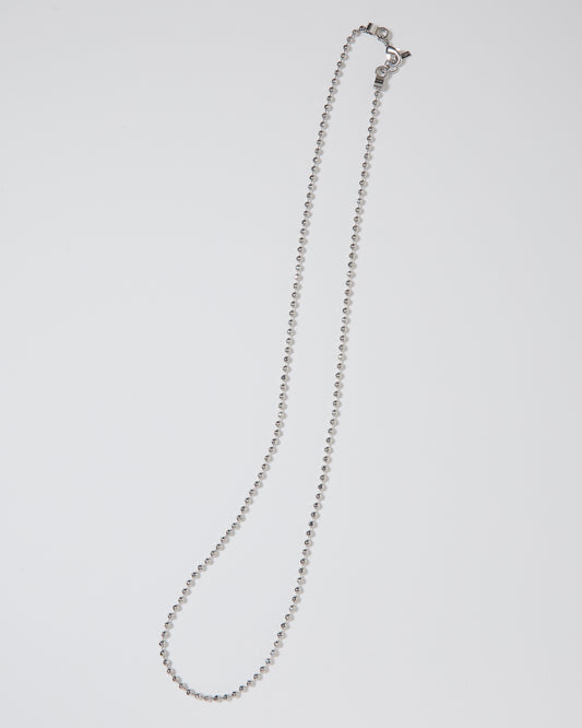 【SAMPLE】Cutting Ball Long Necklace & Bracelet _ SILVER