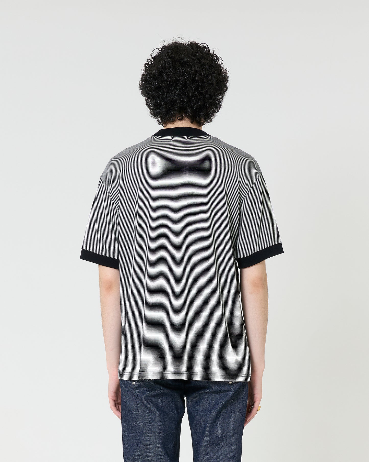 Mock-neck Wool T-shirt _ BORDER