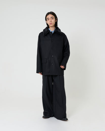 Wool Car Coat ‗ BLACK